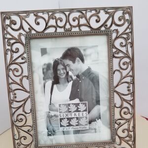 Sixtrees Elegant Silver Scroll Picture Frame